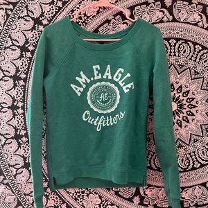 American eagle outfitters teal green sweatershirt